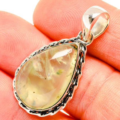 Prehnite Pendants handcrafted by Ana Silver Co - PD30353