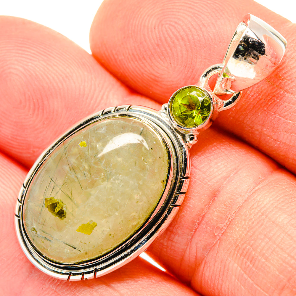 Prehnite Pendants handcrafted by Ana Silver Co - PD30355