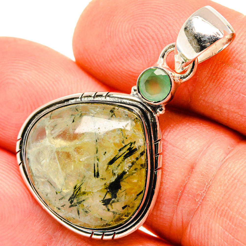 Prehnite Pendants handcrafted by Ana Silver Co - PD30358