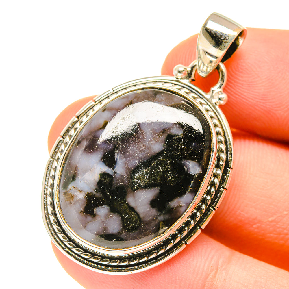 Gabbro Stone Pendants handcrafted by Ana Silver Co - PD3035