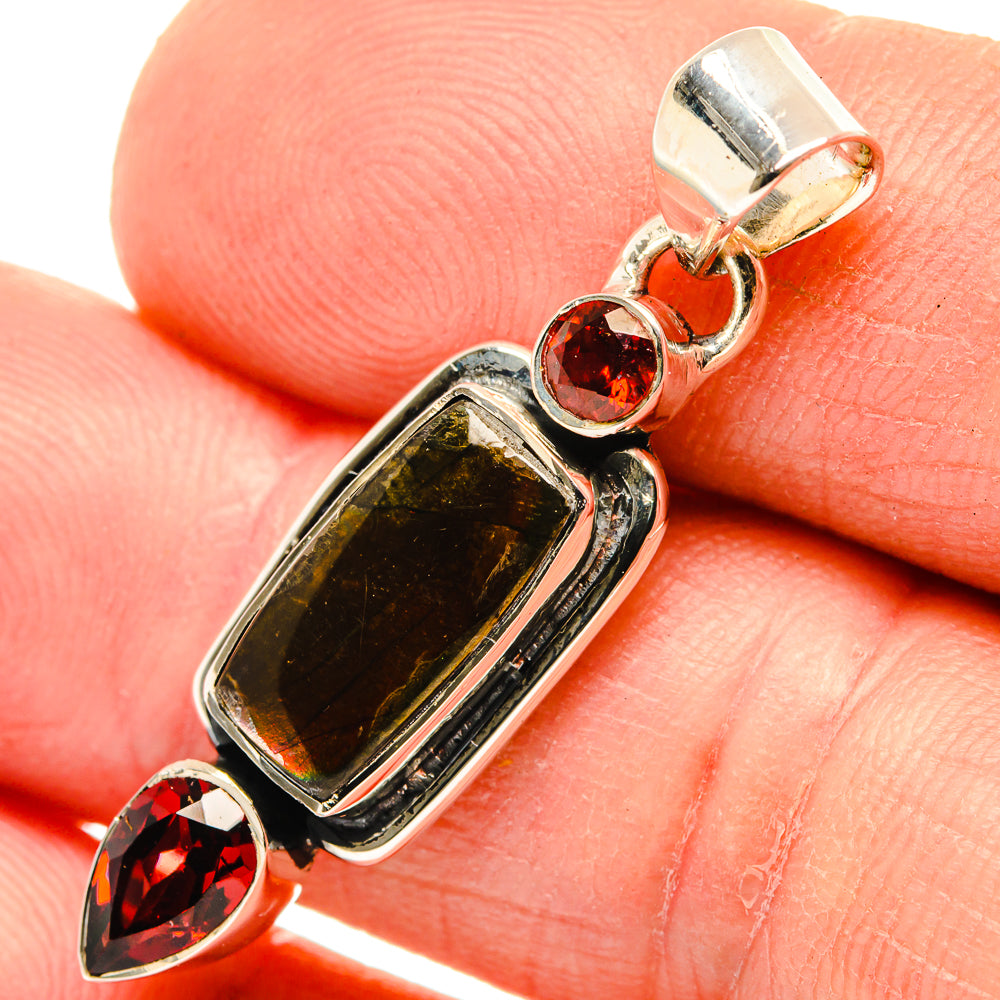 Ammolite Pendants handcrafted by Ana Silver Co - PD30362