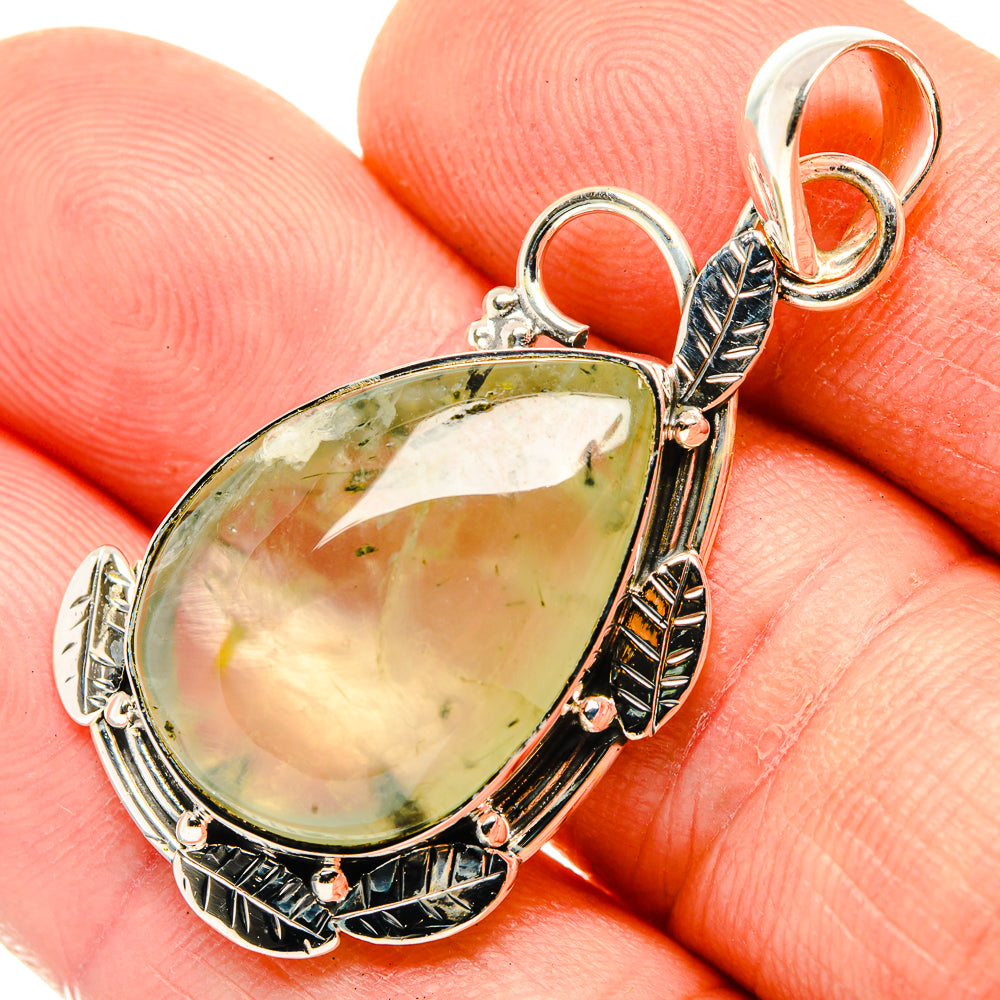 Prehnite Pendants handcrafted by Ana Silver Co - PD30366