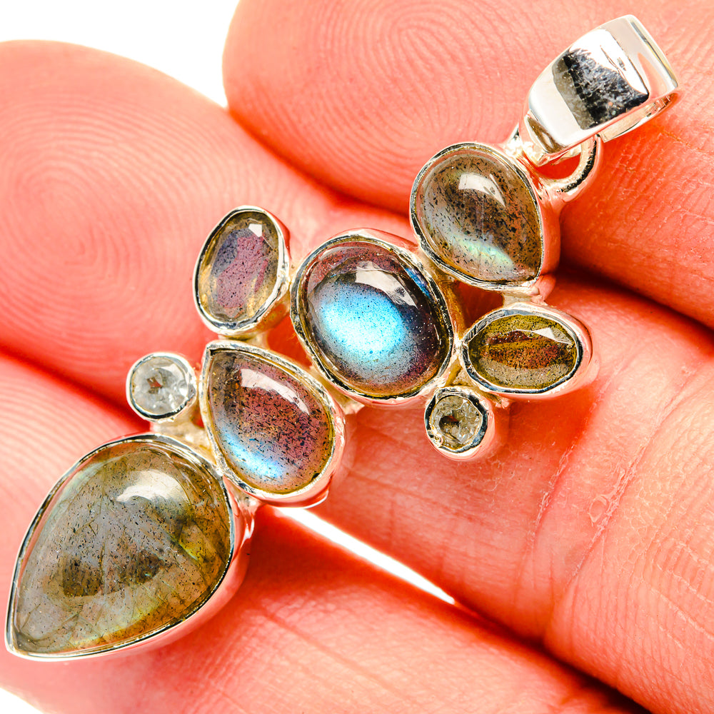 Labradorite Pendants handcrafted by Ana Silver Co - PD30367