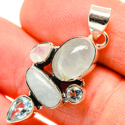 Aquamarine Pendants handcrafted by Ana Silver Co - PD30368