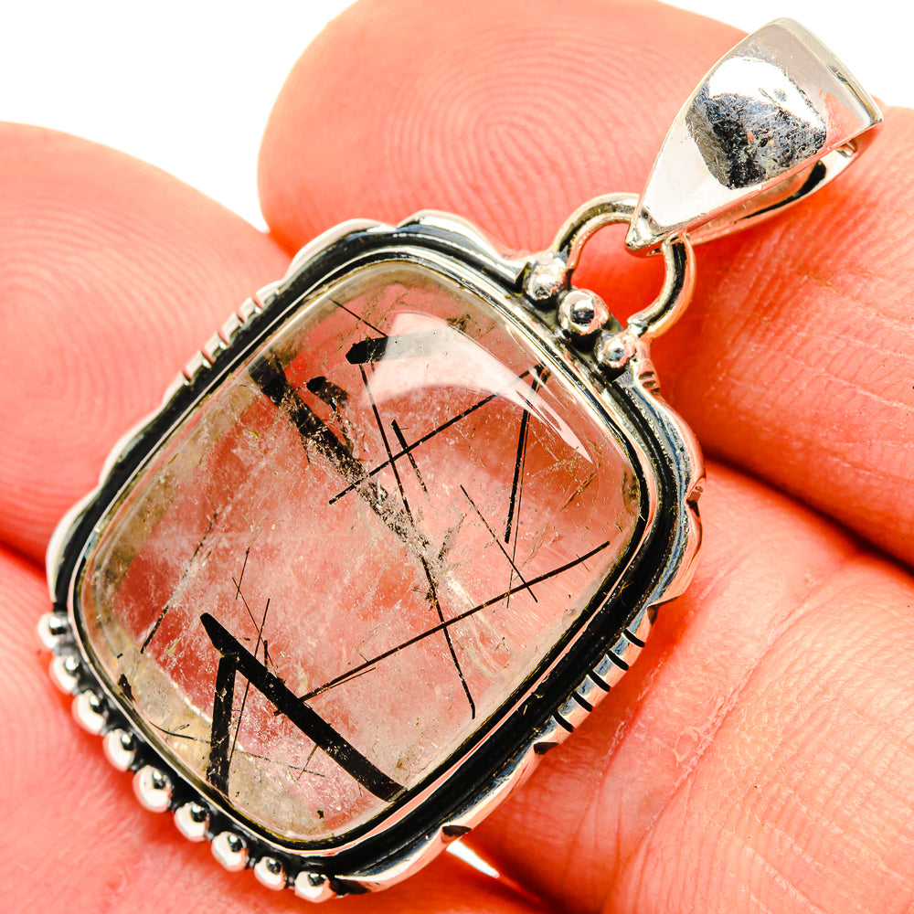 Tourmalinated Quartz Pendants handcrafted by Ana Silver Co - PD30372