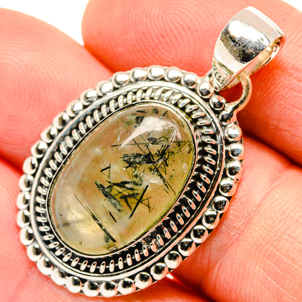 Prehnite Pendants handcrafted by Ana Silver Co - PD30373