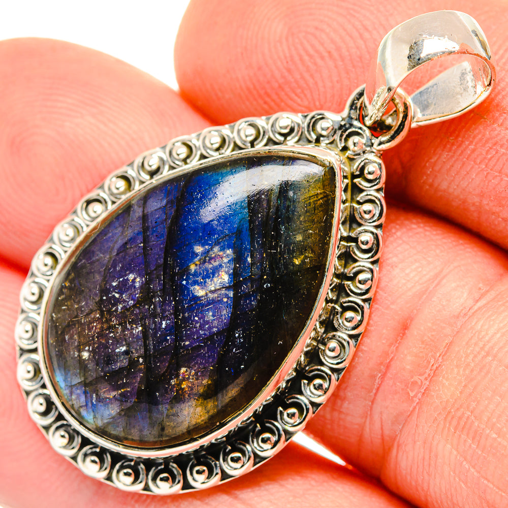 Labradorite Pendants handcrafted by Ana Silver Co - PD30374