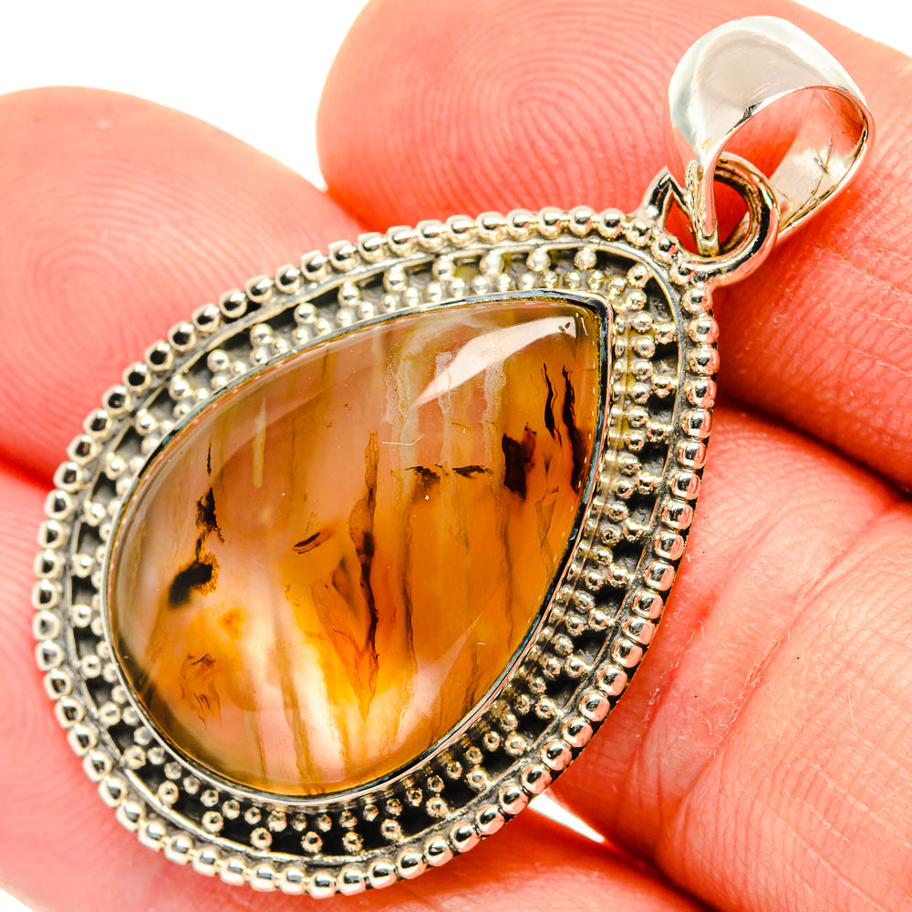 Montana Agate Pendants handcrafted by Ana Silver Co - PD30378