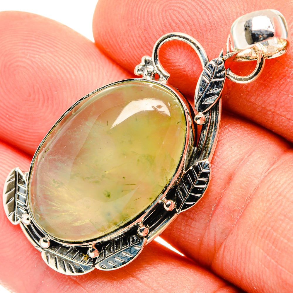 Prehnite Pendants handcrafted by Ana Silver Co - PD30380