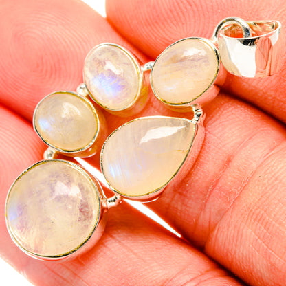 Rainbow Moonstone Pendants handcrafted by Ana Silver Co - PD30384