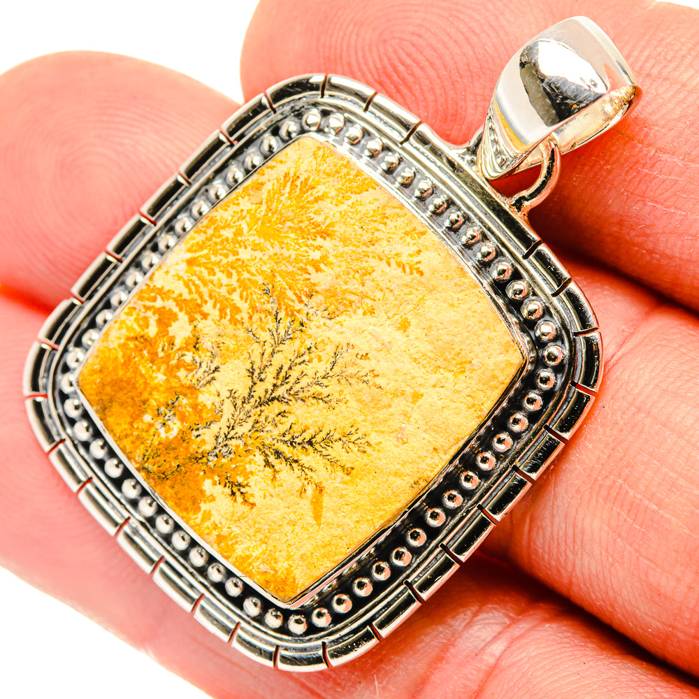 Germany Psilomelane Dendrite Pendants handcrafted by Ana Silver Co - PD30392
