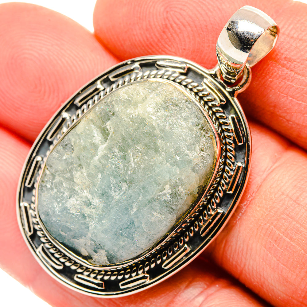 Aquamarine Pendants handcrafted by Ana Silver Co - PD30393