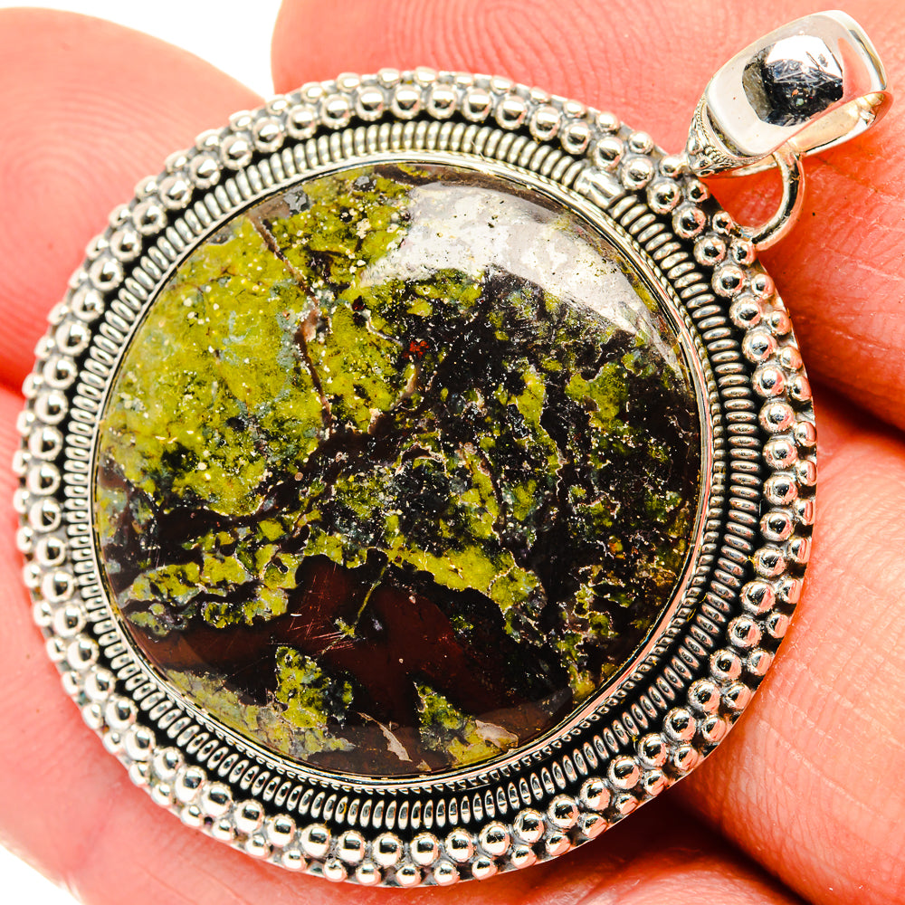 Dragon's Blood Stone Pendants handcrafted by Ana Silver Co - PD30420