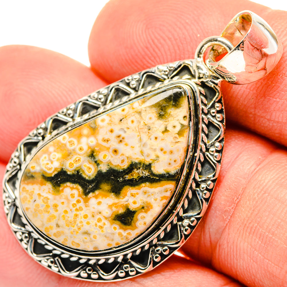 Ocean Jasper Pendants handcrafted by Ana Silver Co - PD30423