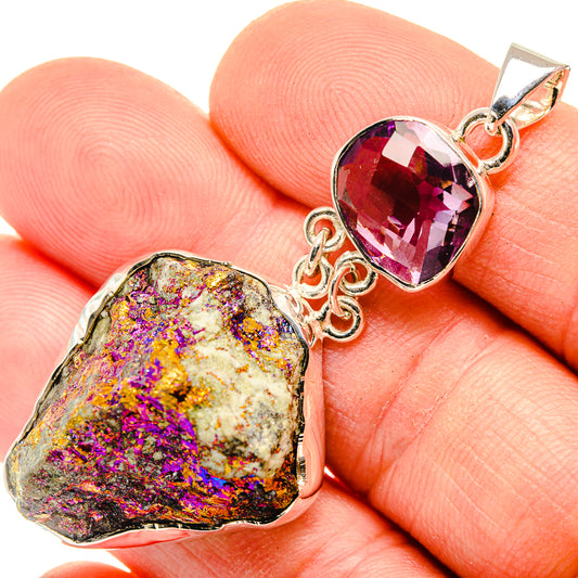 Titanium Druzy Pendants handcrafted by Ana Silver Co - PD30425