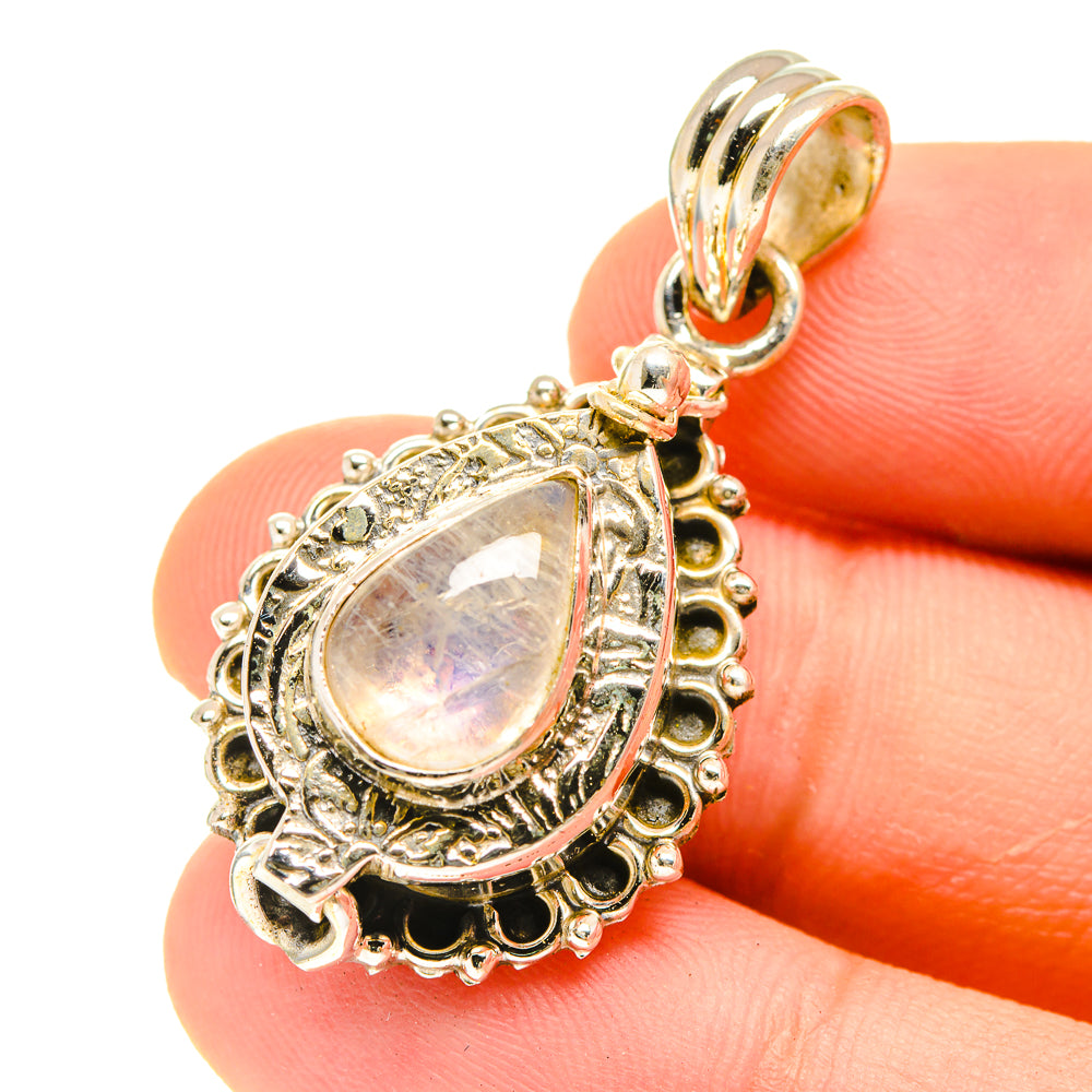 Rainbow Moonstone Pendants handcrafted by Ana Silver Co - PD3043