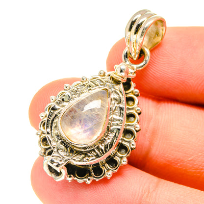 Rainbow Moonstone Pendants handcrafted by Ana Silver Co - PD3043