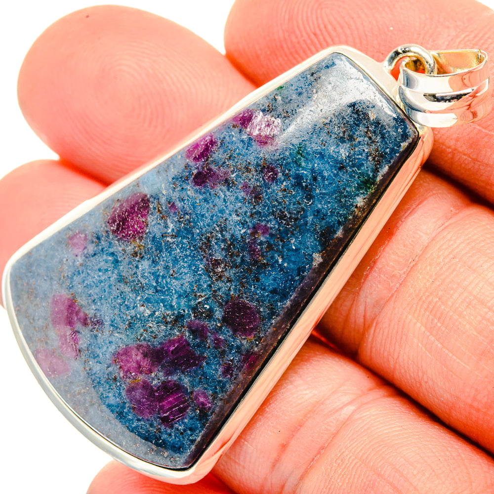 Ruby Fuchsite Pendants handcrafted by Ana Silver Co - PD30434