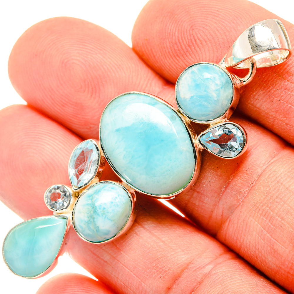 Larimar Pendants handcrafted by Ana Silver Co - PD30436