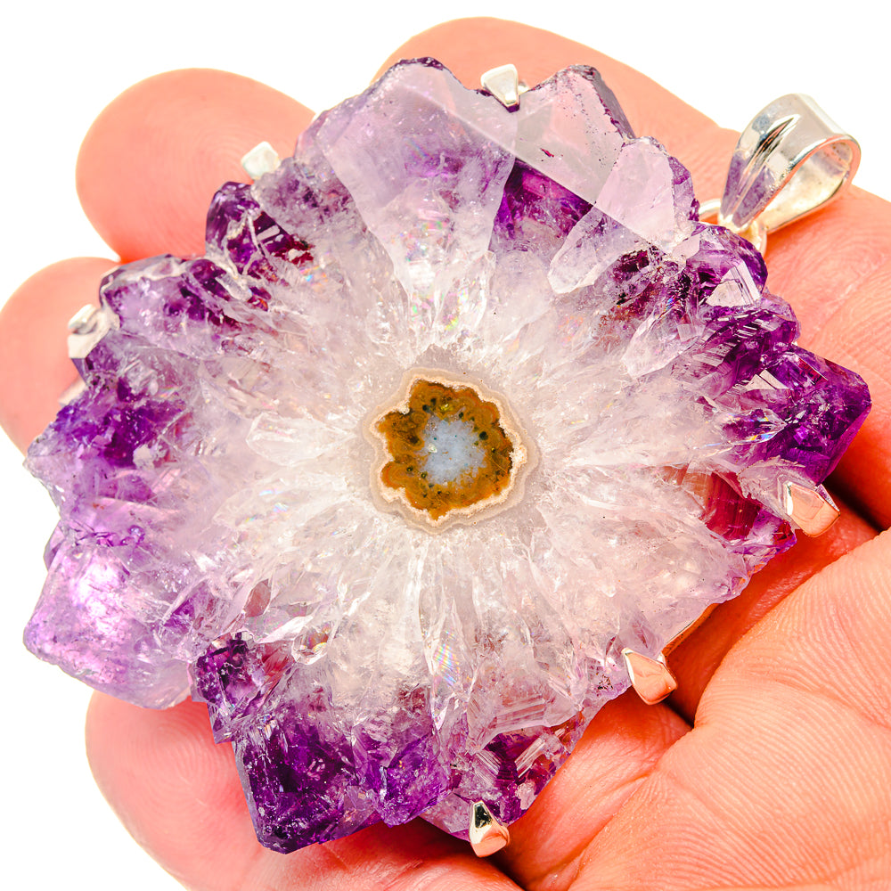 Amethyst Solar Quartz Pendants handcrafted by Ana Silver Co - PD30441