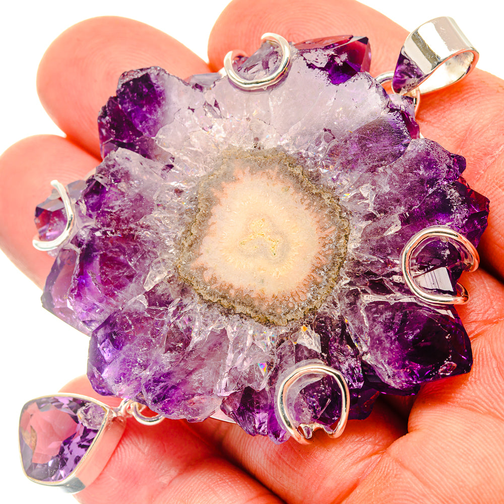 Amethyst Solar Quartz Pendants handcrafted by Ana Silver Co - PD30442