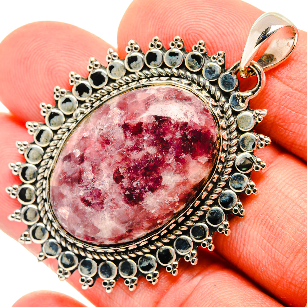 Lepidolite Pendants handcrafted by Ana Silver Co - PD30443