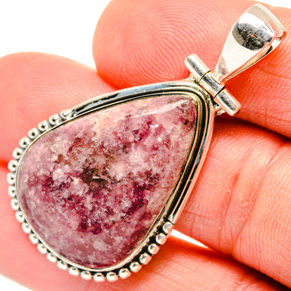 Lepidolite Pendants handcrafted by Ana Silver Co - PD30453