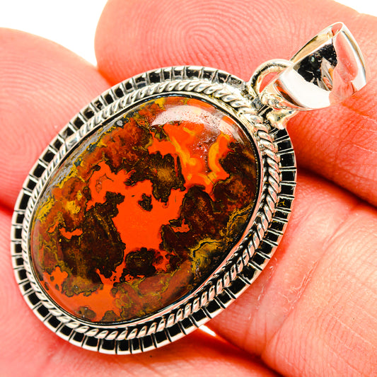 Moroccan Agate Pendants handcrafted by Ana Silver Co - PD30454