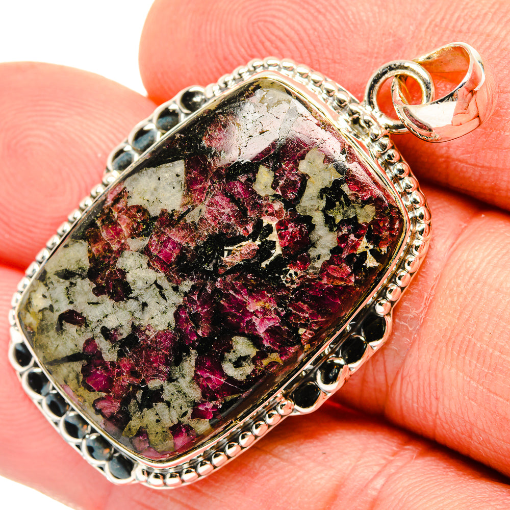 Russian Eudialyte Pendants handcrafted by Ana Silver Co - PD30461