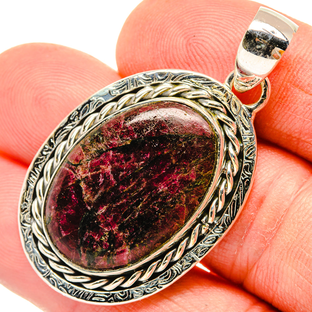 Russian Eudialyte Pendants handcrafted by Ana Silver Co - PD30469