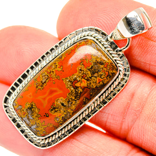 Moroccan Agate Pendants handcrafted by Ana Silver Co - PD30473