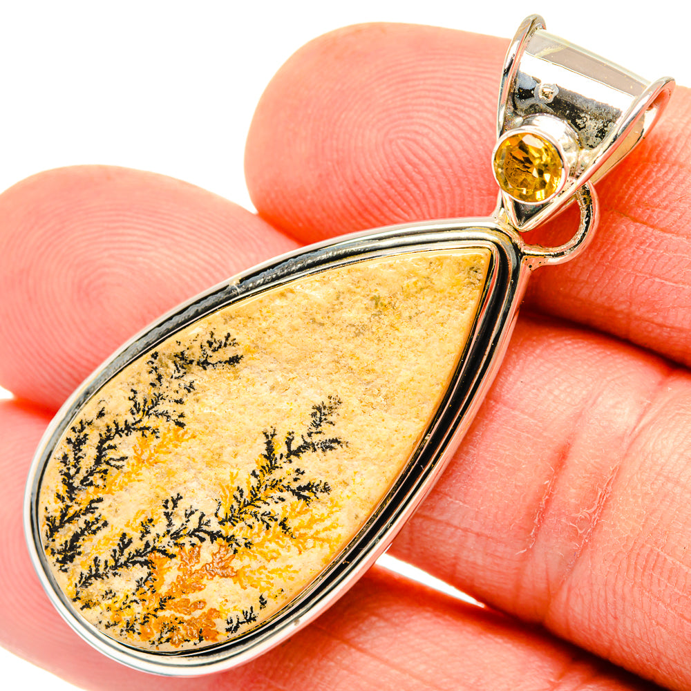 Germany Psilomelane Dendrite Pendants handcrafted by Ana Silver Co - PD30481