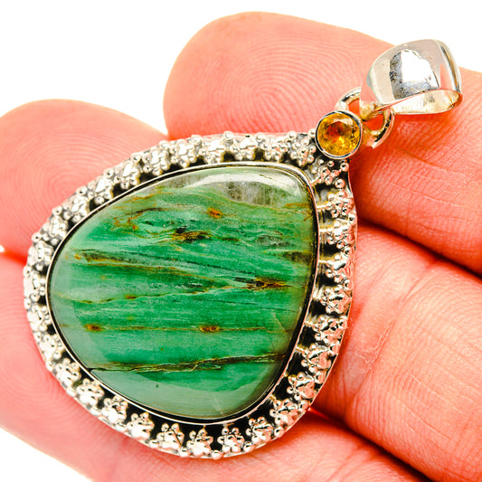 Green Jasper Pendants handcrafted by Ana Silver Co - PD30482