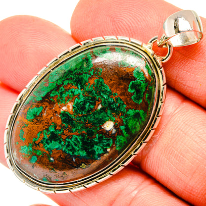 Malachite Pendants handcrafted by Ana Silver Co - PD30490