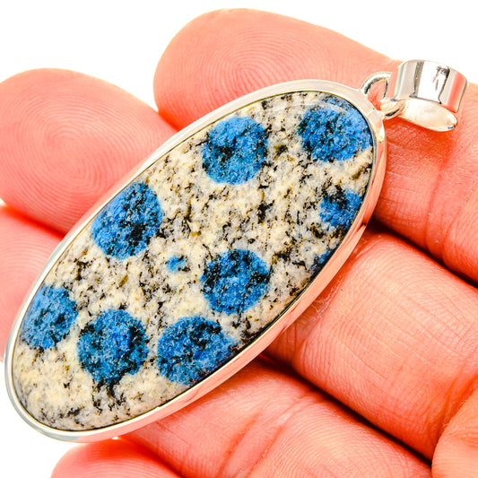 K2 Blue Azurite Pendants handcrafted by Ana Silver Co - PD30494