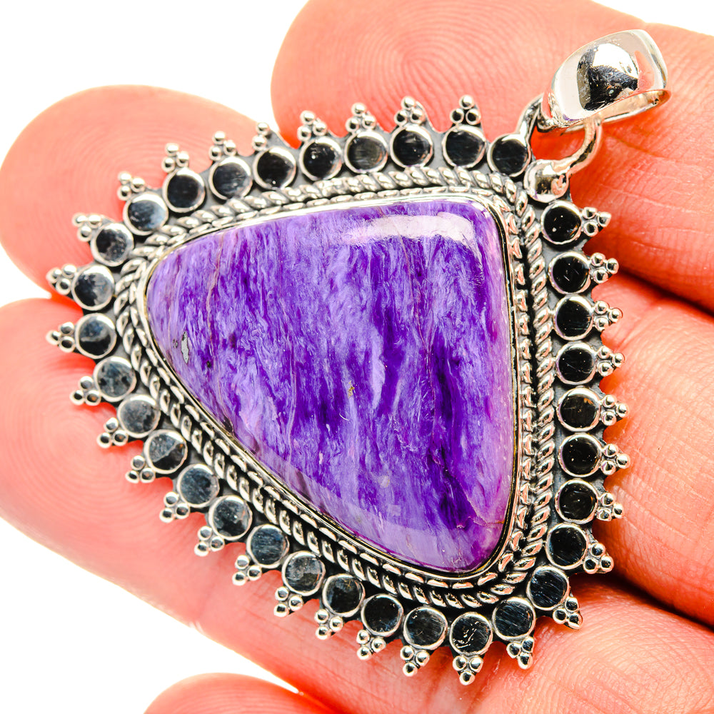 Charoite Pendants handcrafted by Ana Silver Co - PD30496