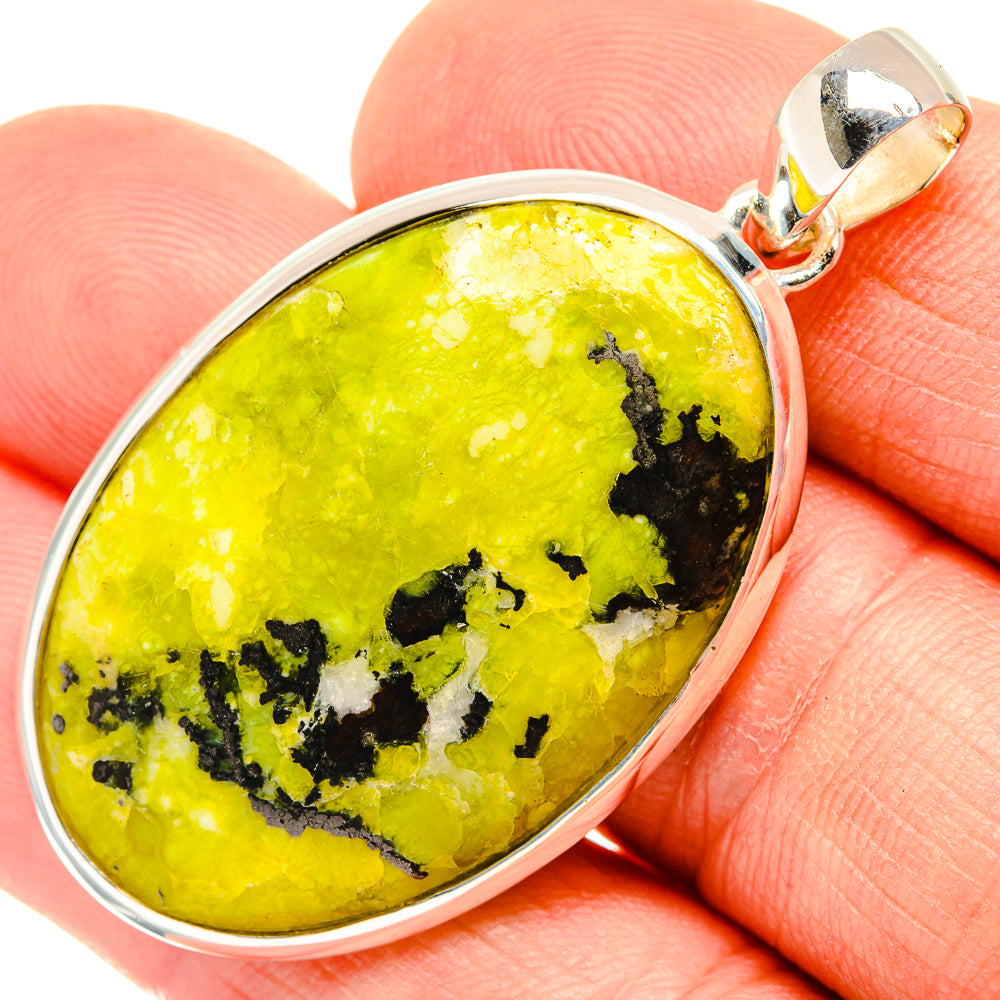 Lizardite Pendants handcrafted by Ana Silver Co - PD30498