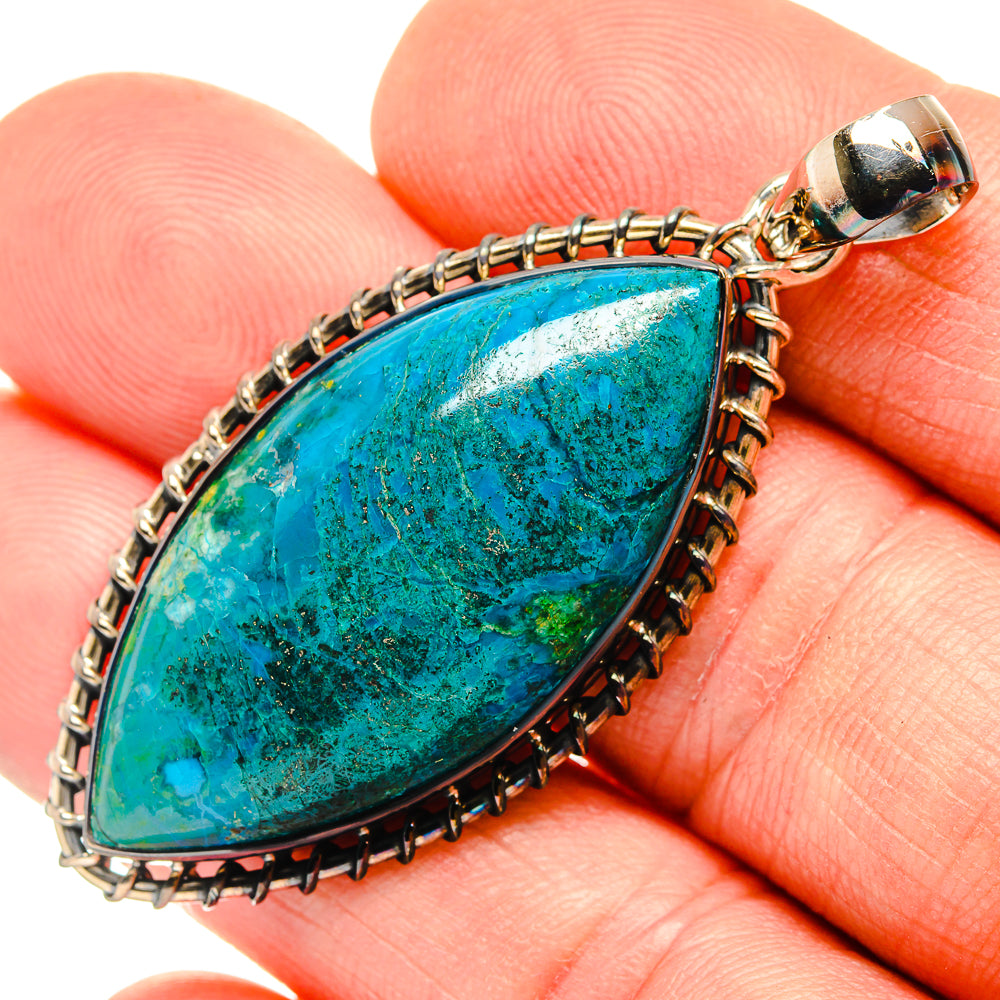 Chrysocolla Pendants handcrafted by Ana Silver Co - PD30501