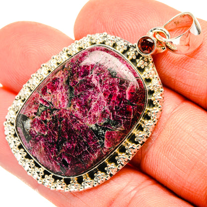Russian Eudialyte Pendants handcrafted by Ana Silver Co - PD30502