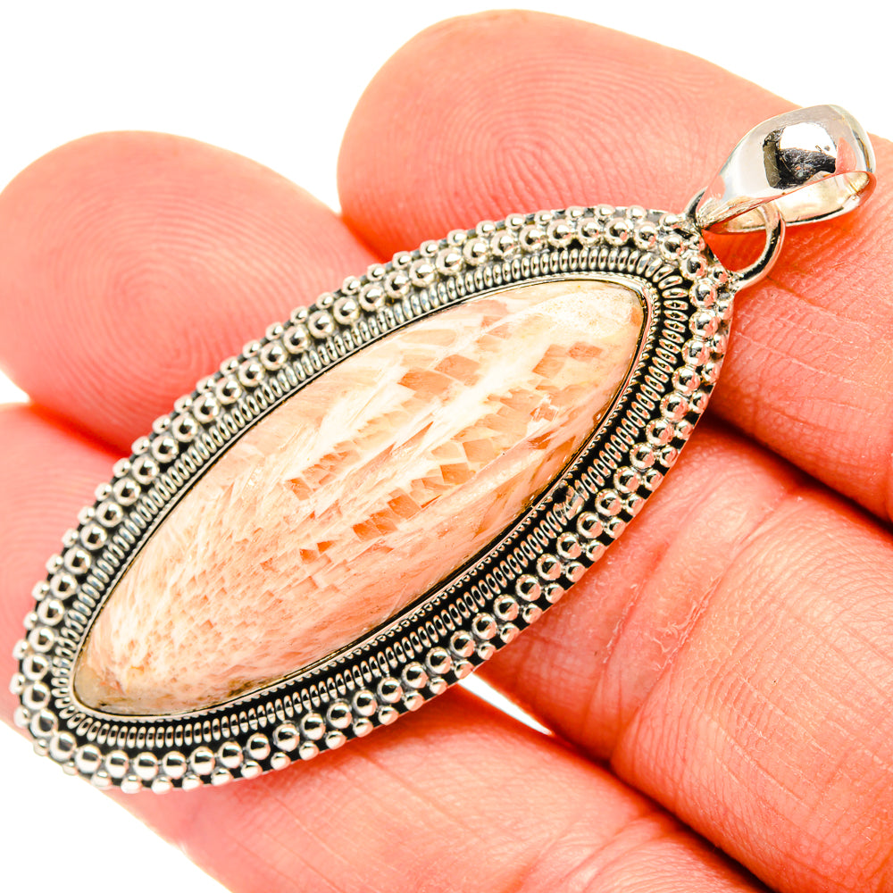 Scolecite Pendants handcrafted by Ana Silver Co - PD30503