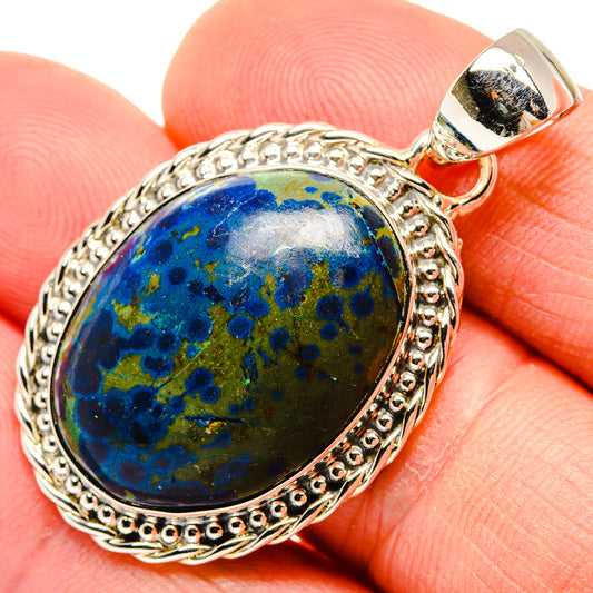 Azurite Pendants handcrafted by Ana Silver Co - PD30508