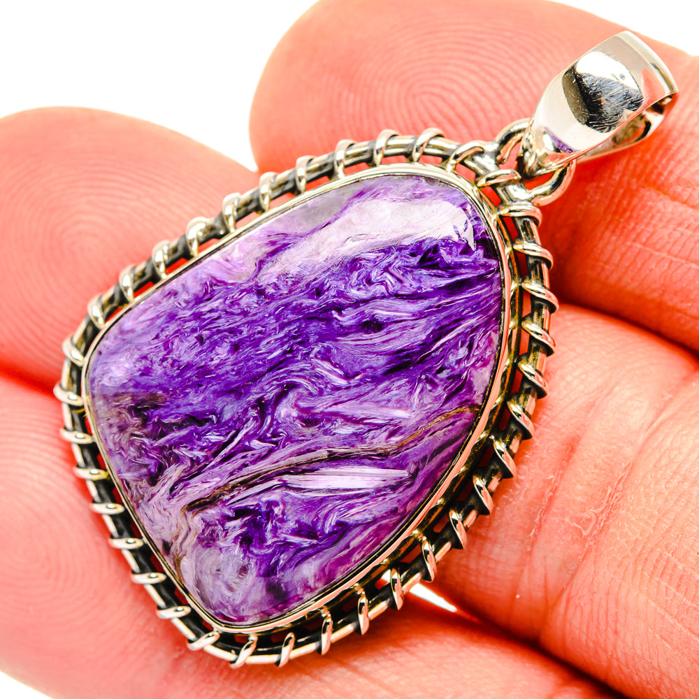 Charoite Pendants handcrafted by Ana Silver Co - PD30512