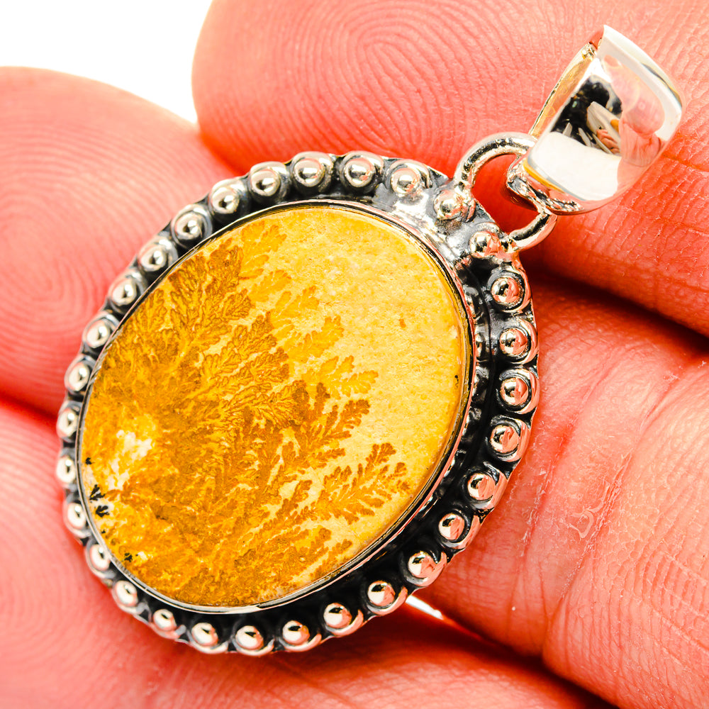 Germany Psilomelane Dendrite Pendants handcrafted by Ana Silver Co - PD30514