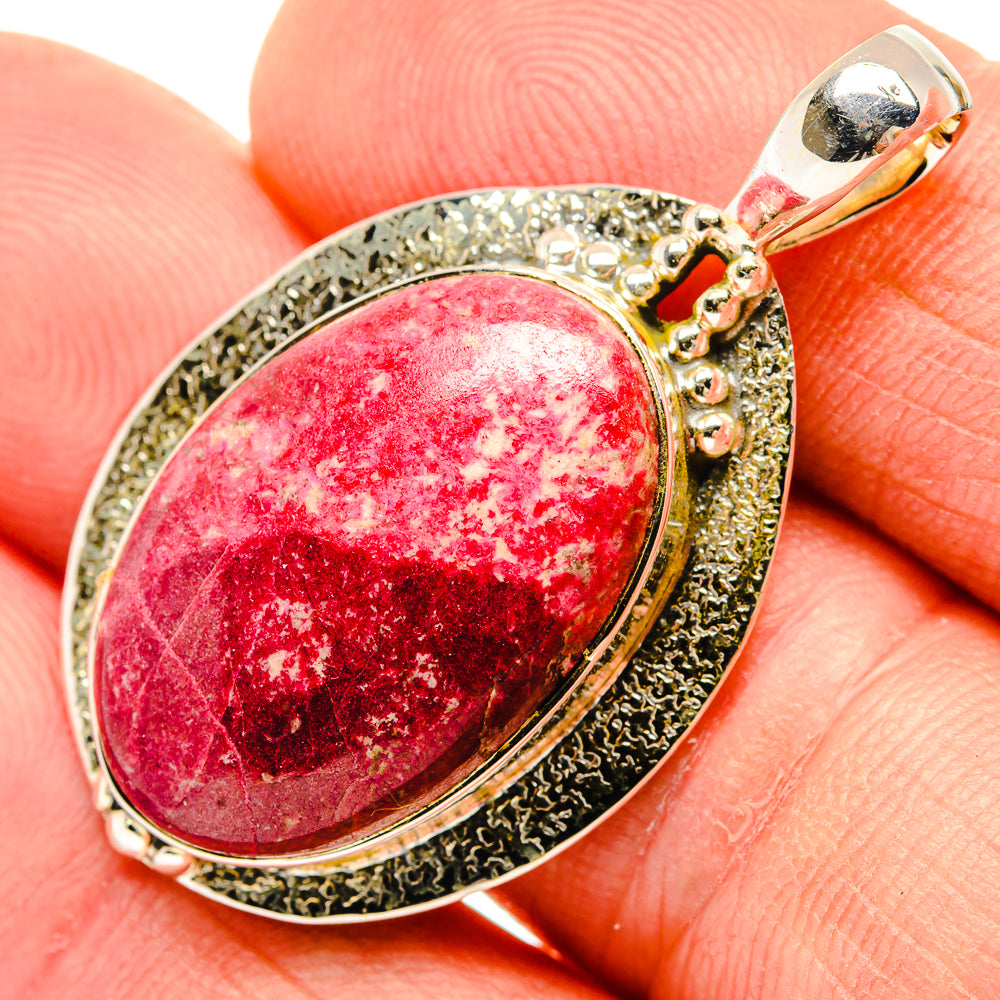 Thulite Pendants handcrafted by Ana Silver Co - PD30515