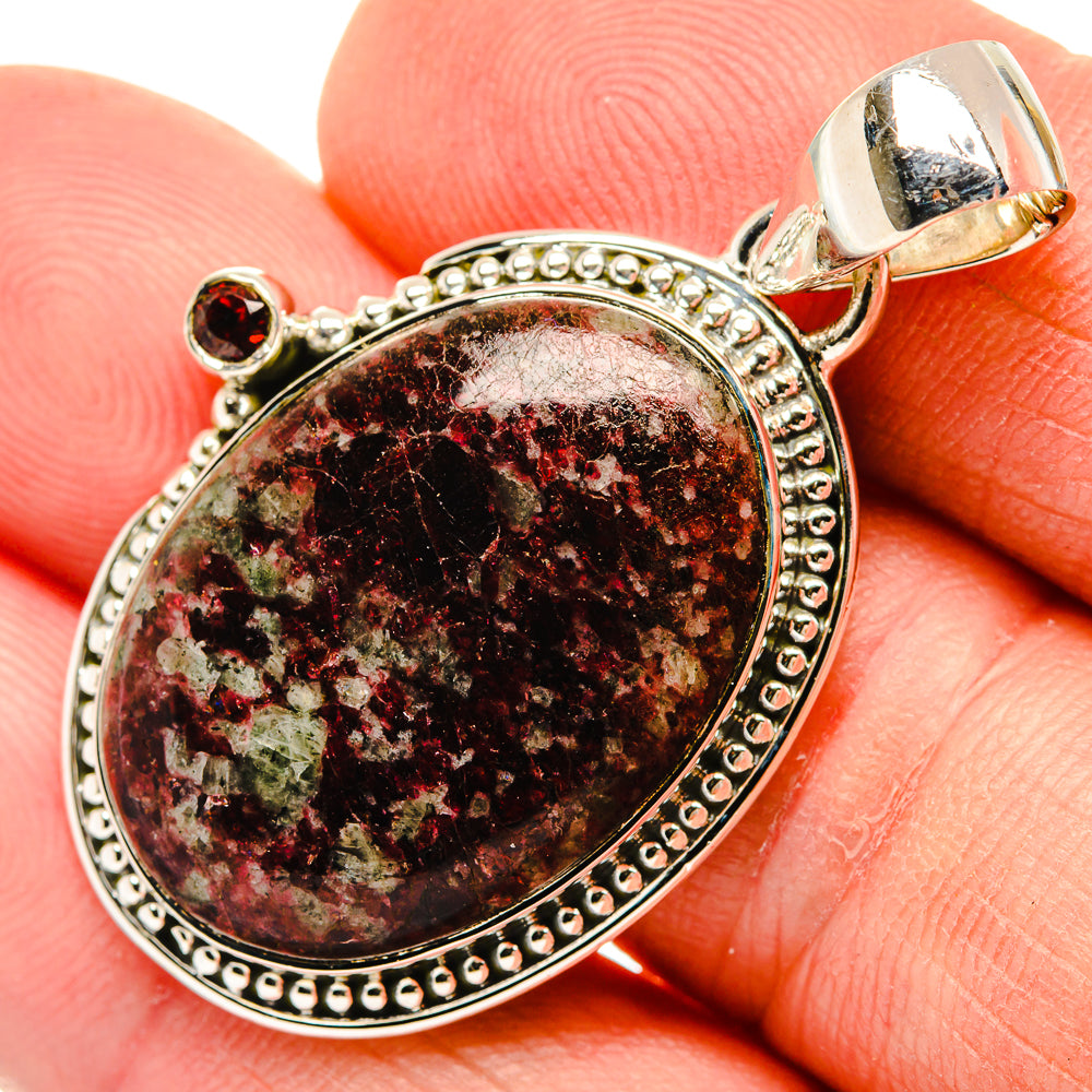 Russian Eudialyte Pendants handcrafted by Ana Silver Co - PD30519