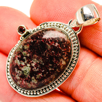 Russian Eudialyte Pendants handcrafted by Ana Silver Co - PD30519
