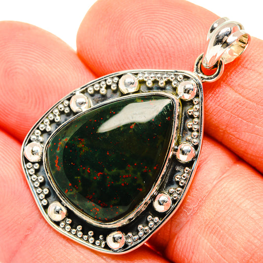 Bloodstone Pendants handcrafted by Ana Silver Co - PD30523