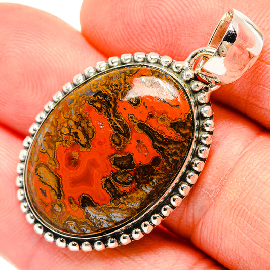 Moroccan Agate Pendants handcrafted by Ana Silver Co - PD30526