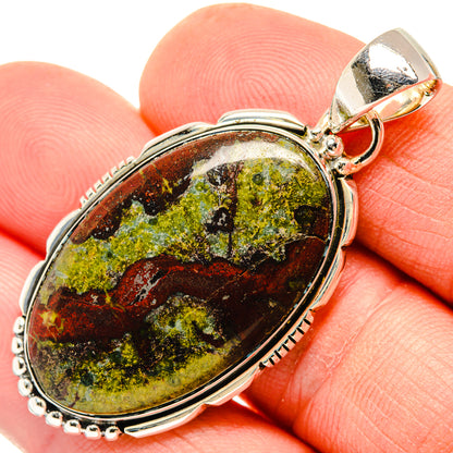 Dragon's Blood Stone Pendants handcrafted by Ana Silver Co - PD30529