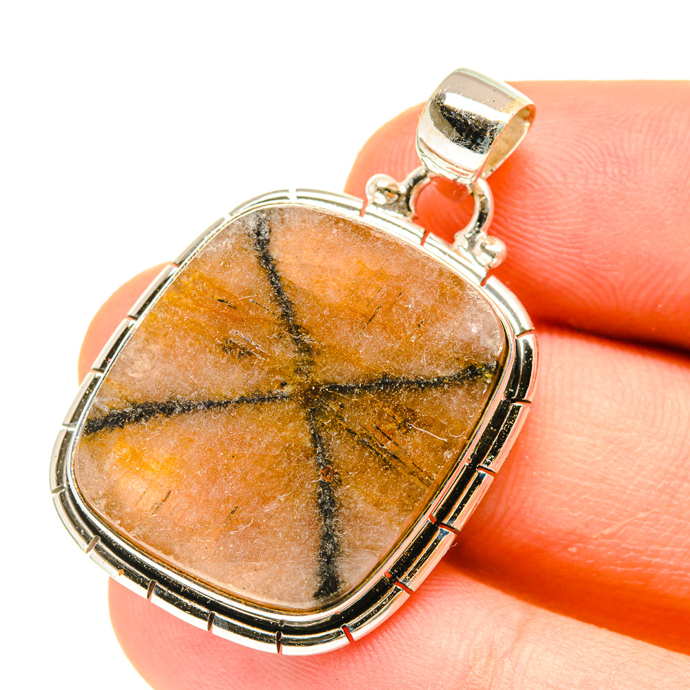 Chiastolite Pendants handcrafted by Ana Silver Co - PD3054